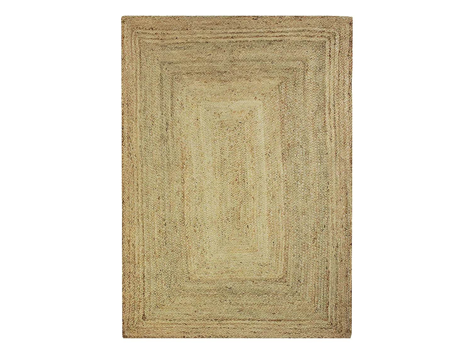 VEGETAL JUTE - Tapis tressé en jute naturel 120x170