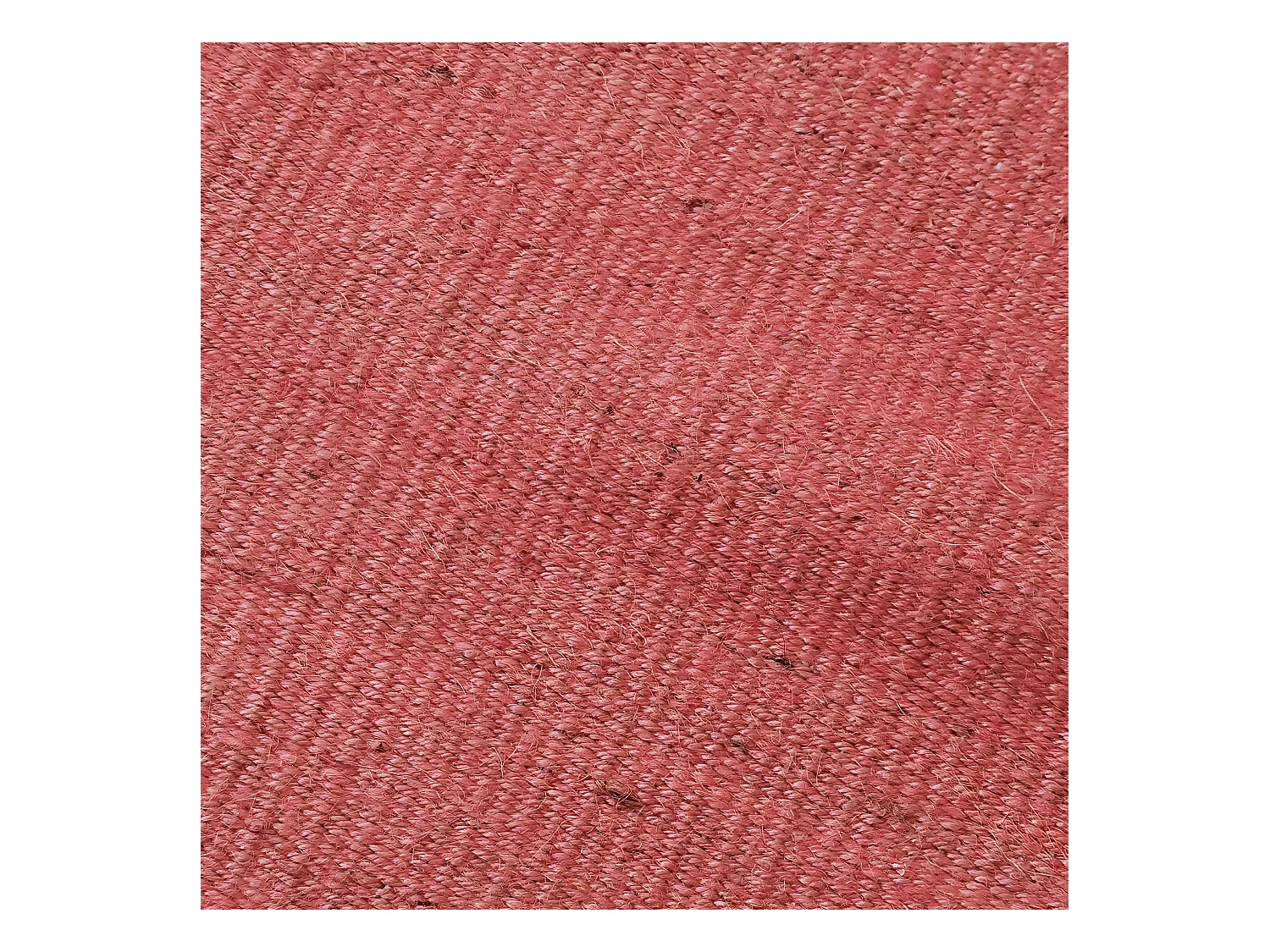 ESSENCE - Tapis en jute et coton avec franges terra cotta 160x230