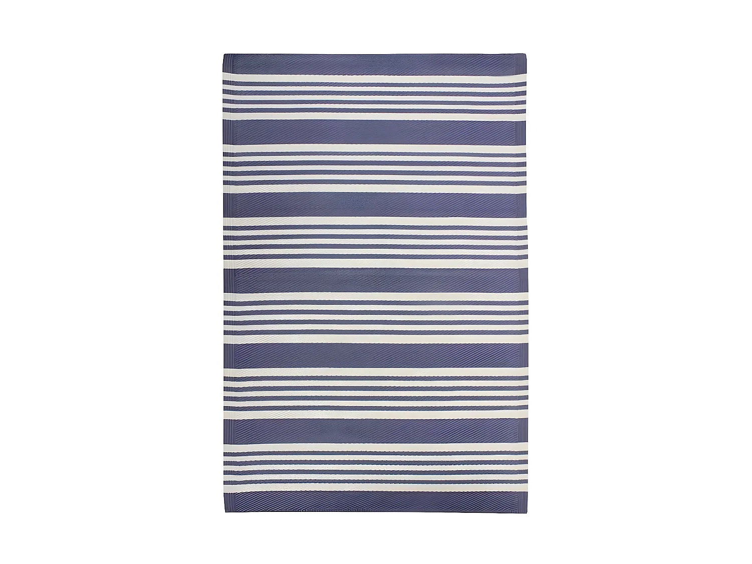 NATOU - Tapis d'extérieur à rayures bleu 120x180