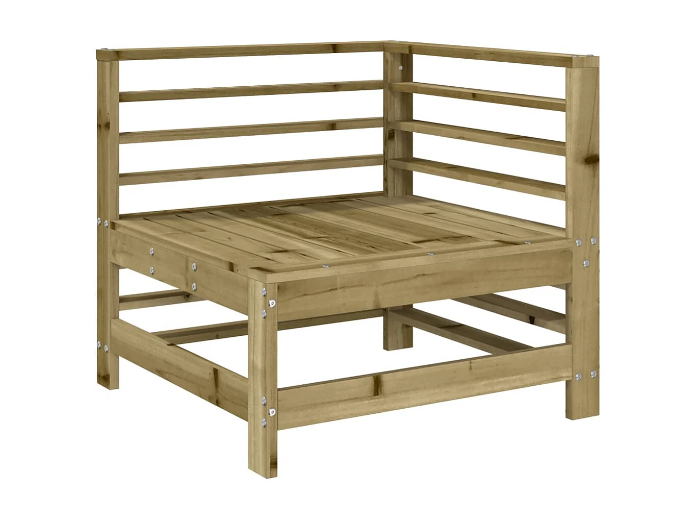 Salon de jardin 6 pcs bois de pin imprégné BE49217