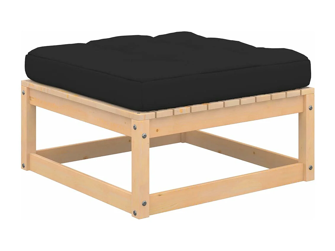 6-tlg. Garten-Sitzgruppe | Garten-Lounge-Set mit Kissen Massivholz Kiefer -GKD737937