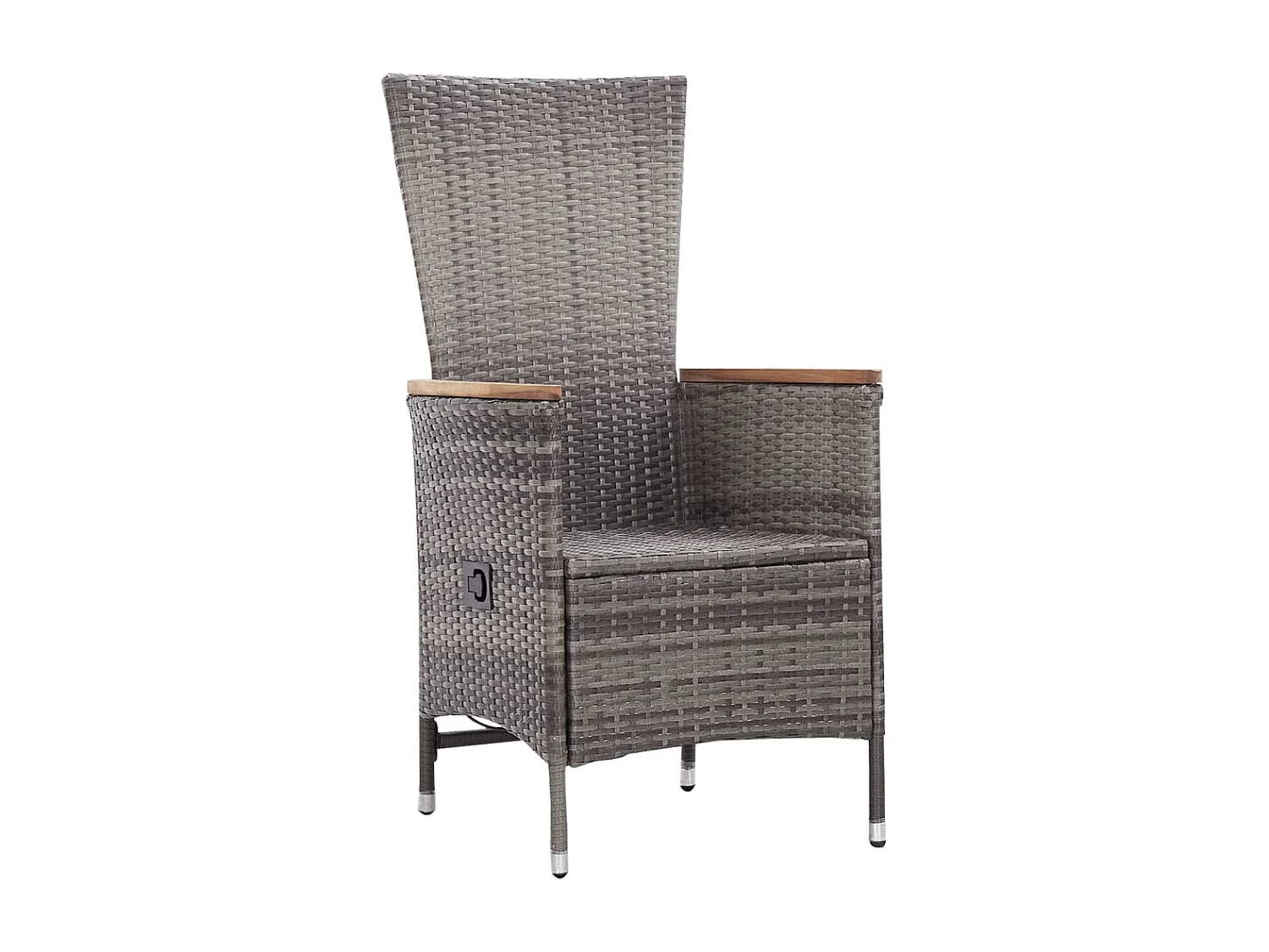 Salon de jardin 3 pcs avec coussins Résine tressée Gris BE95758