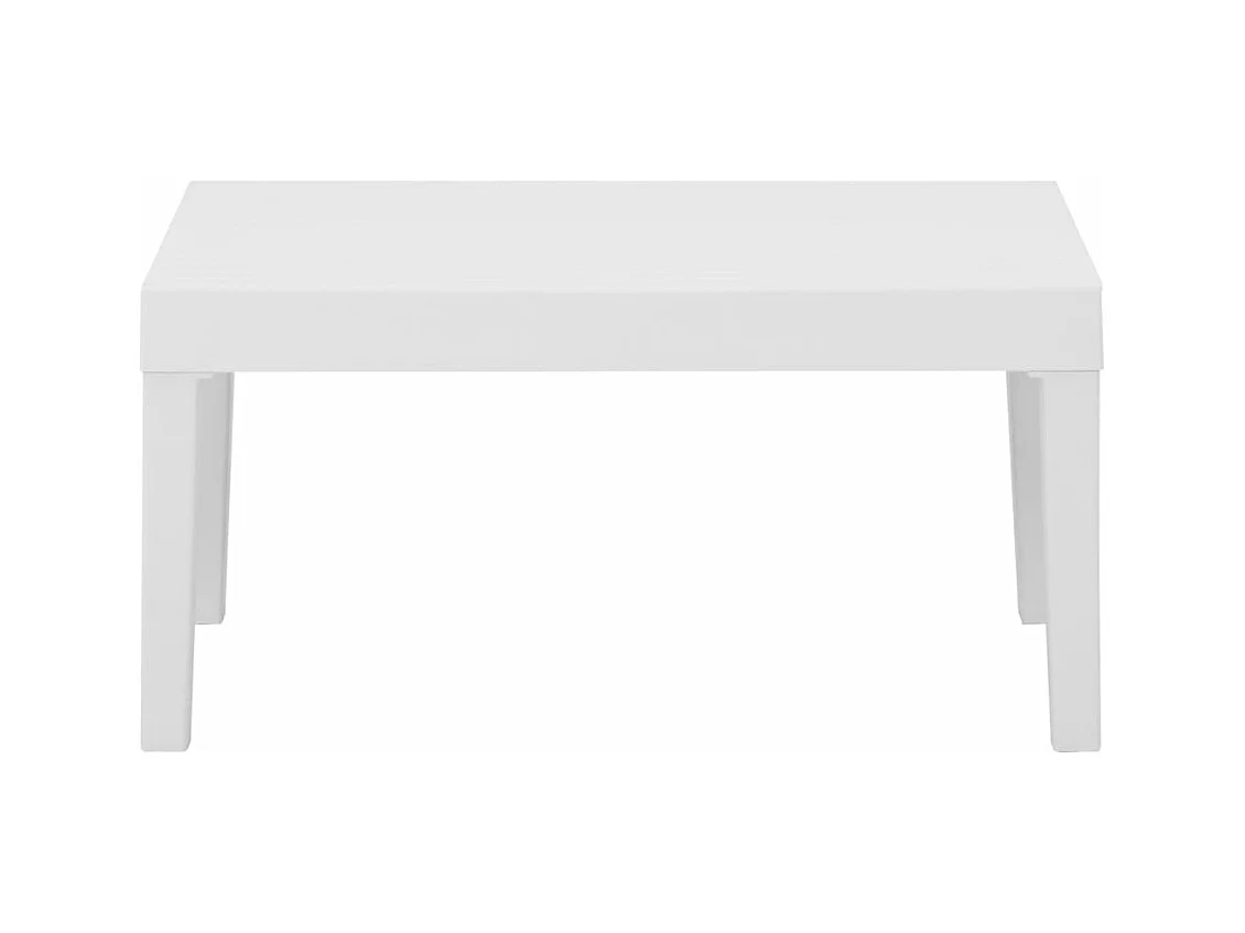 4-delige Loungeset met kussens kunststof wit NL14828