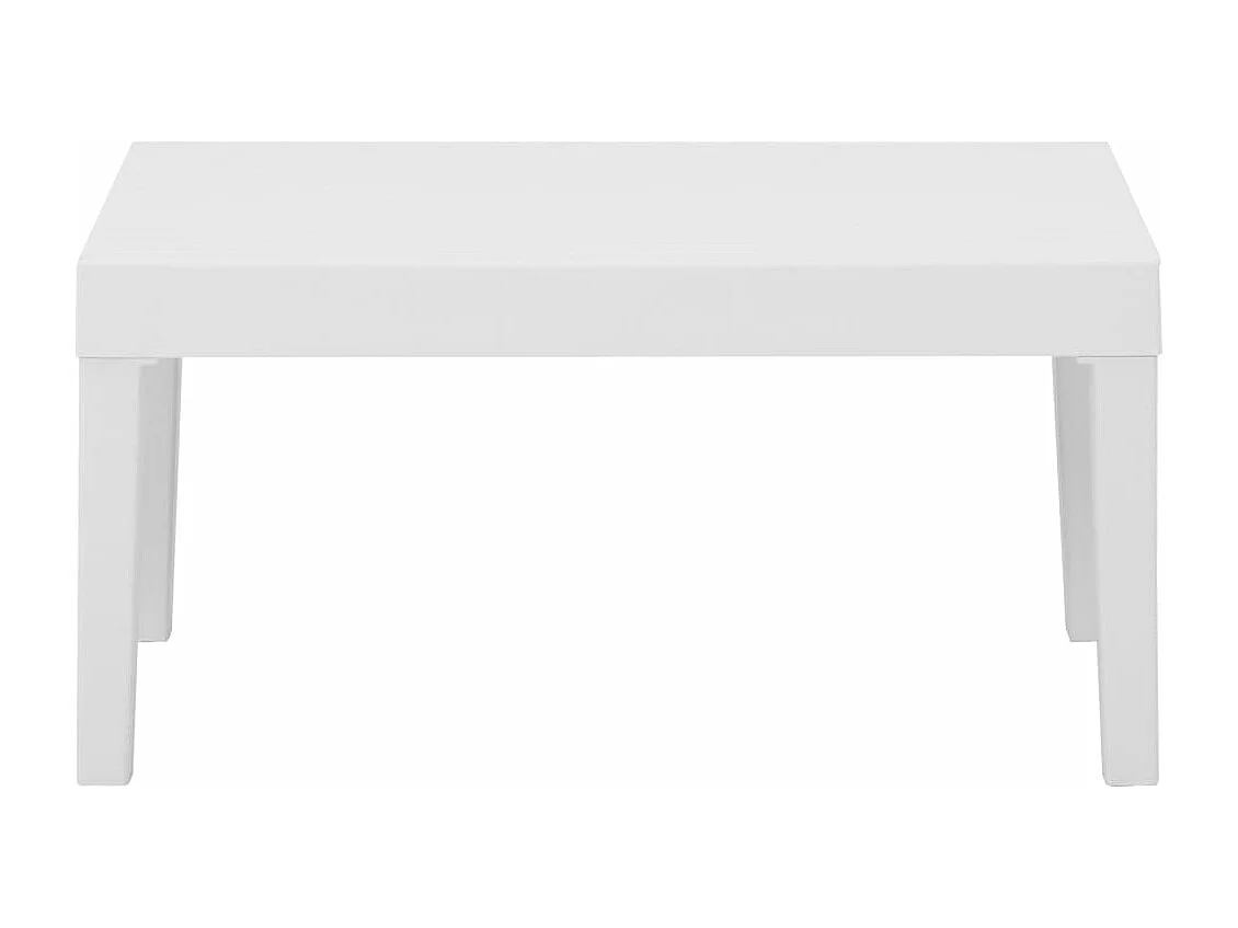 4-delige Loungeset met kussens kunststof wit NL14828