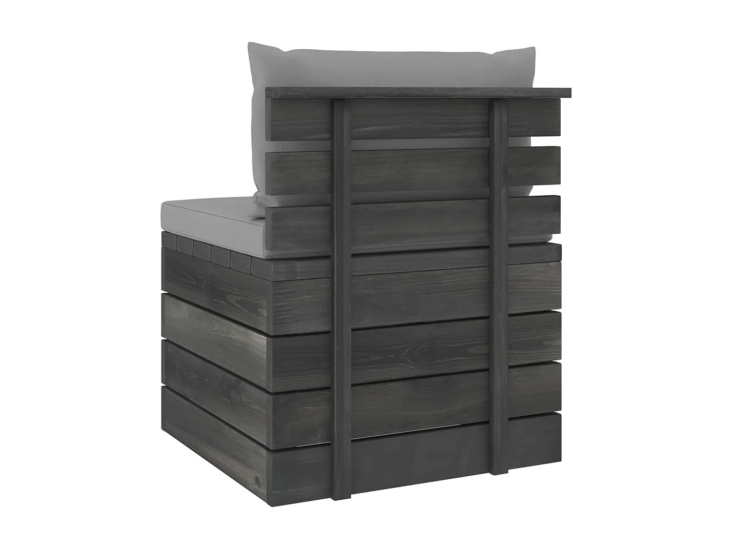 Salon palette de jardin 2 pcs avec coussins Bois de pin massif BE72636