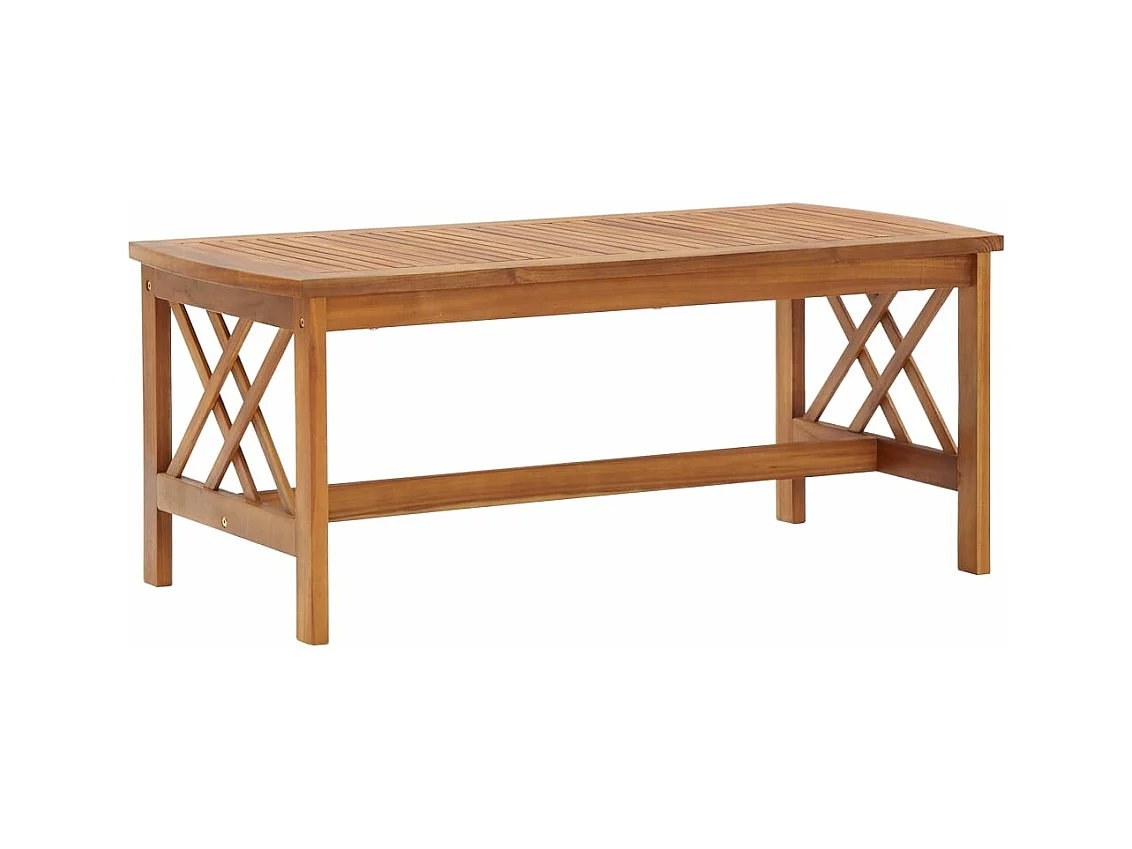 2-tlg. Garten-Sitzgruppe: Sofa + Tisch | Garten-Lounge-Set mit Auflagen Massivholz Akazie -GKD545611