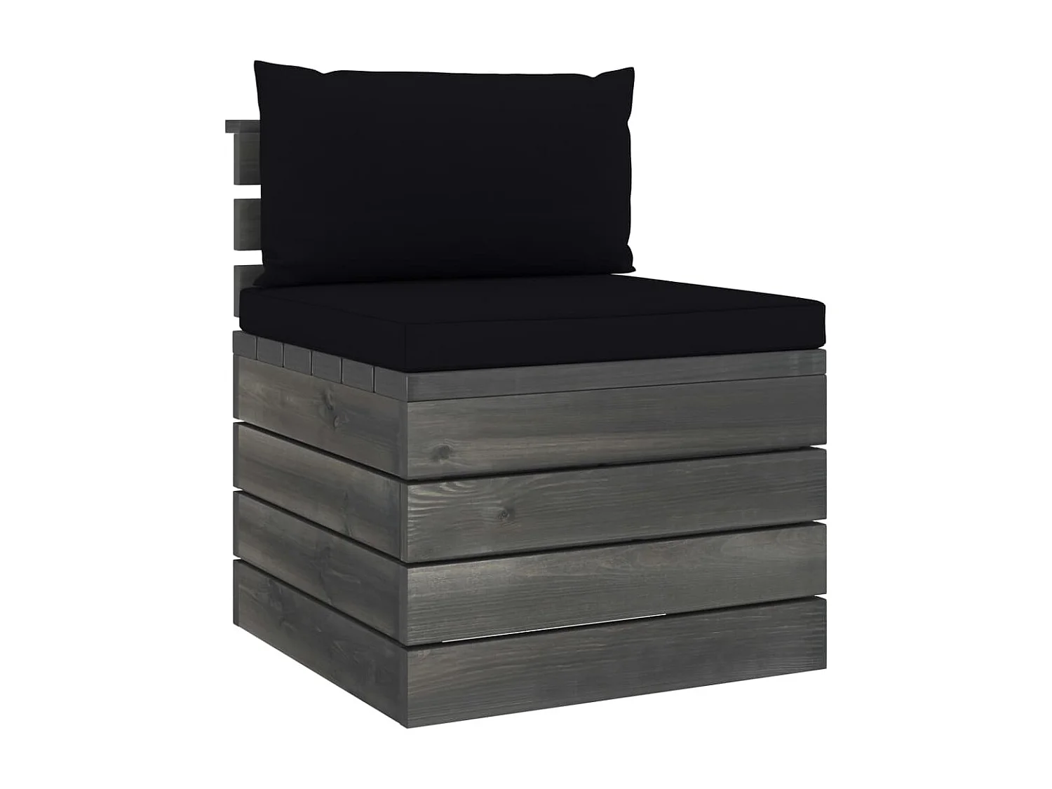 Salon palette de jardin 2 pcs avec coussins Bois de pin massif BE47062