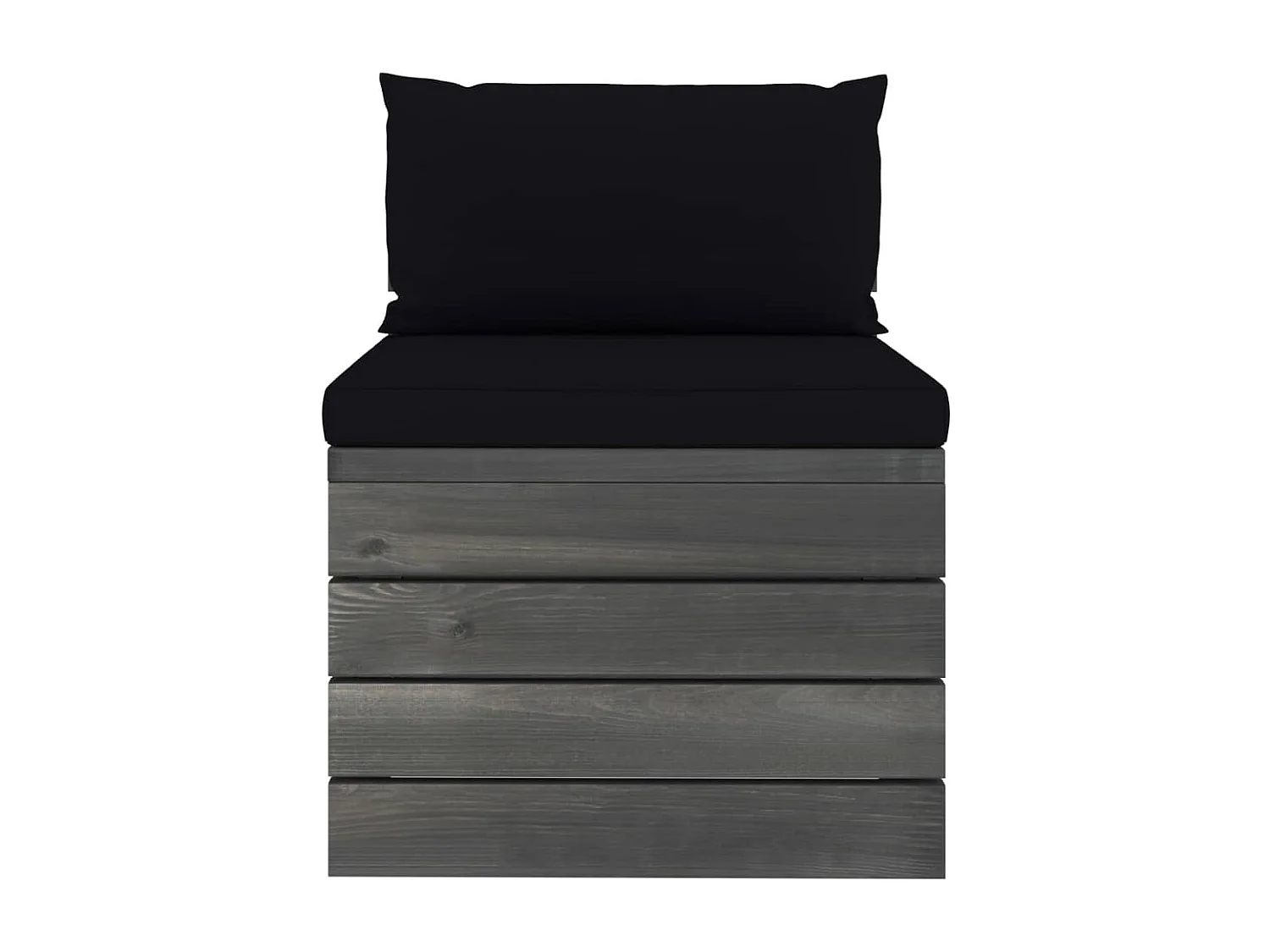 Salon palette de jardin 2 pcs avec coussins Bois de pin massif BE47062