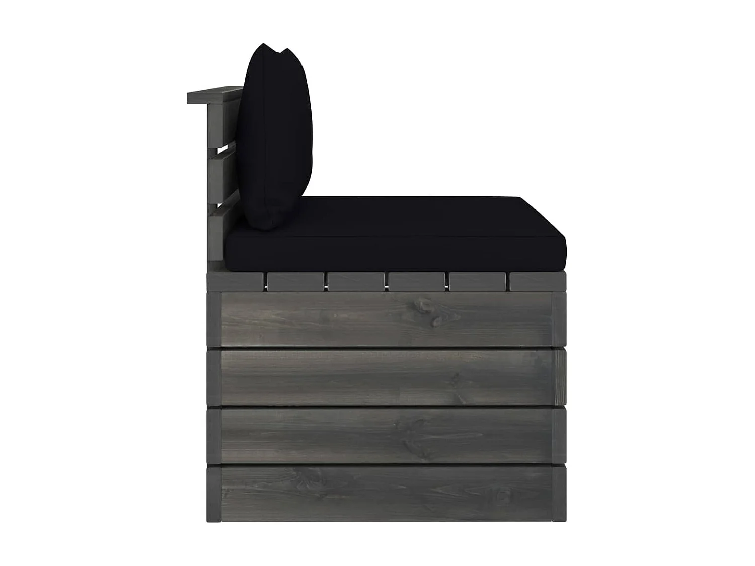 Salon palette de jardin 2 pcs avec coussins Bois de pin massif BE47062