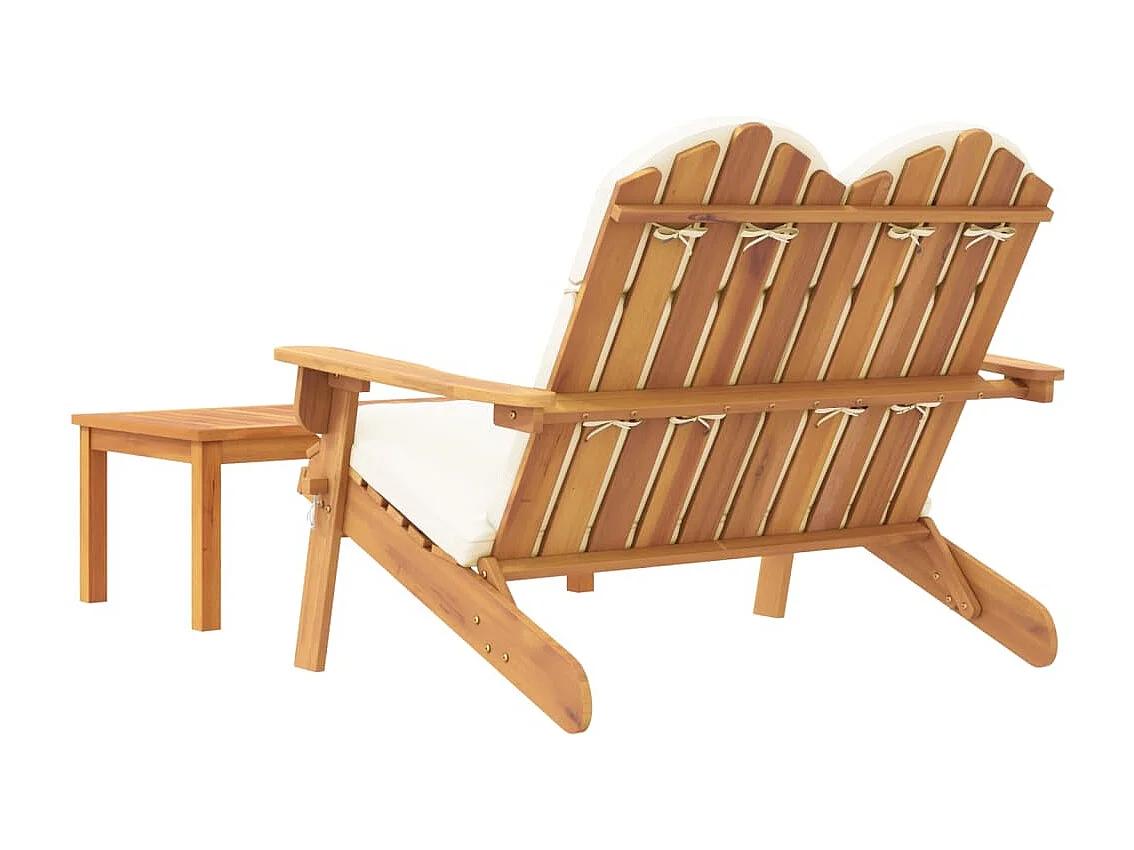 Salon de jardin Adirondack 2 pcs bois acacia solide BE28100