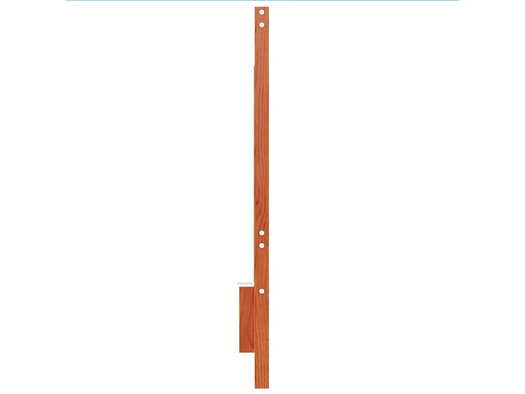 Tête de lit cire marron 135 cm bois massif de pin QED86663