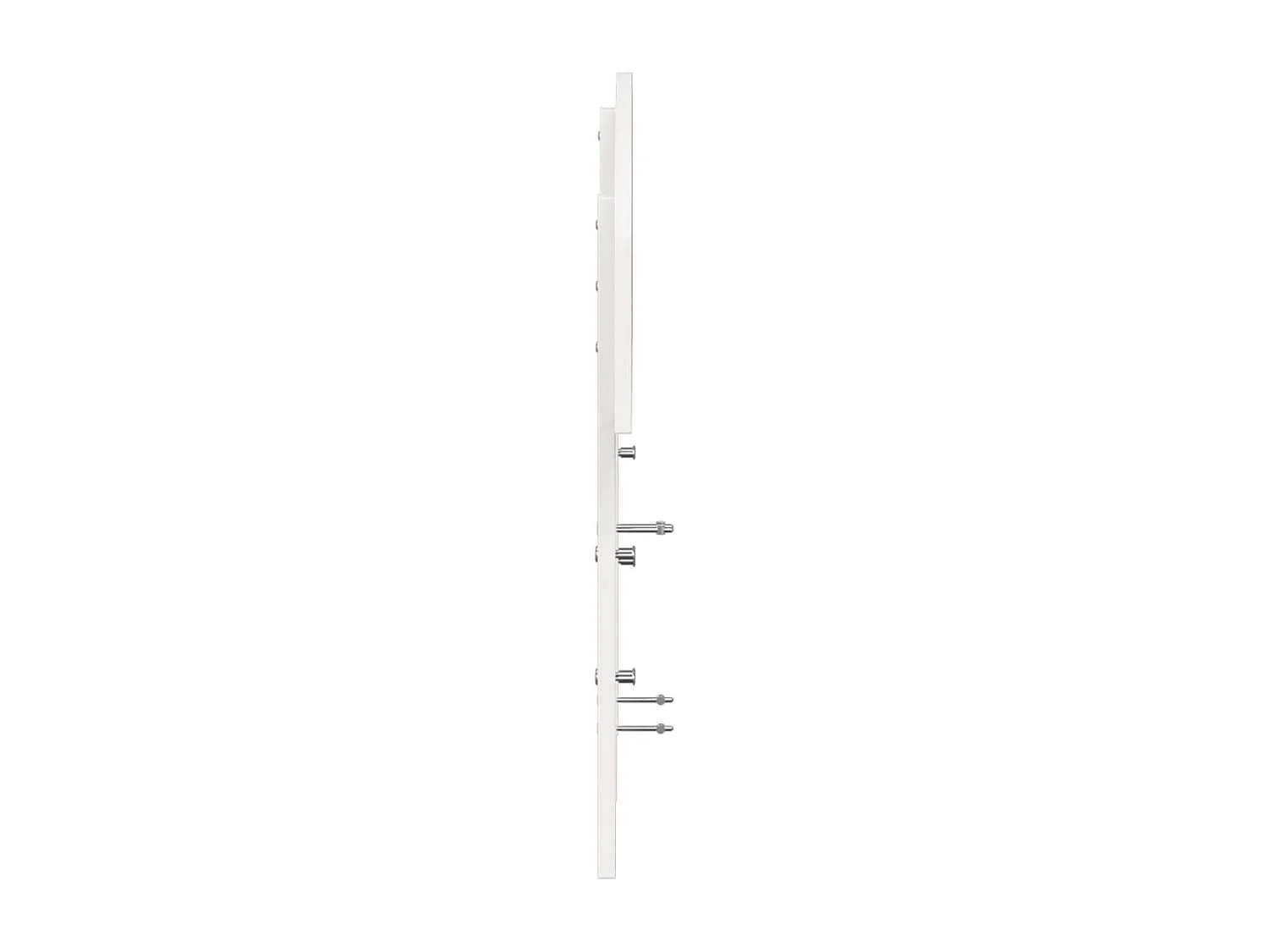 Tête de lit blanc 150 cm bois massif de pin QED26175