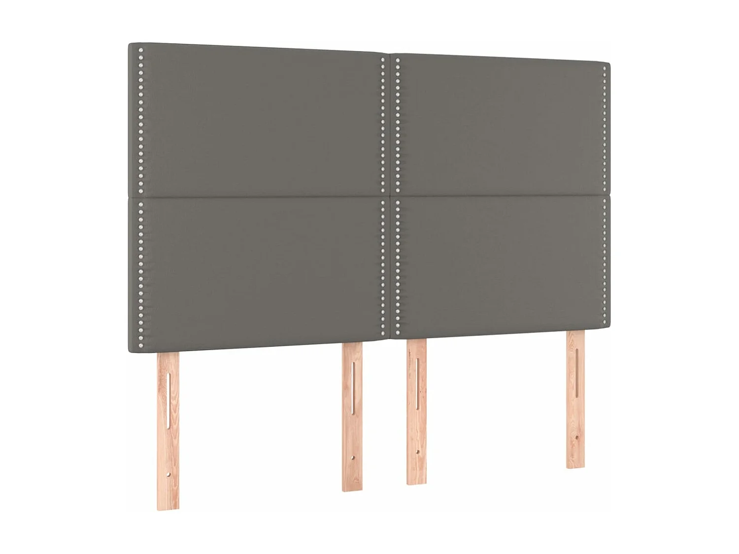 4 Pz Testiere Grigie 72x5x78/88 cm in Similpelle CFW725596