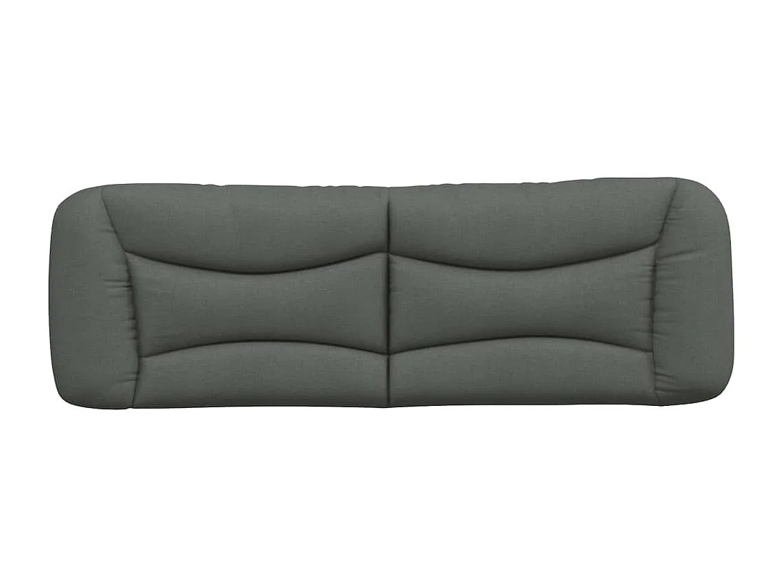 Tête de lit-Coussin gris foncé 160 cm tissu QED15173