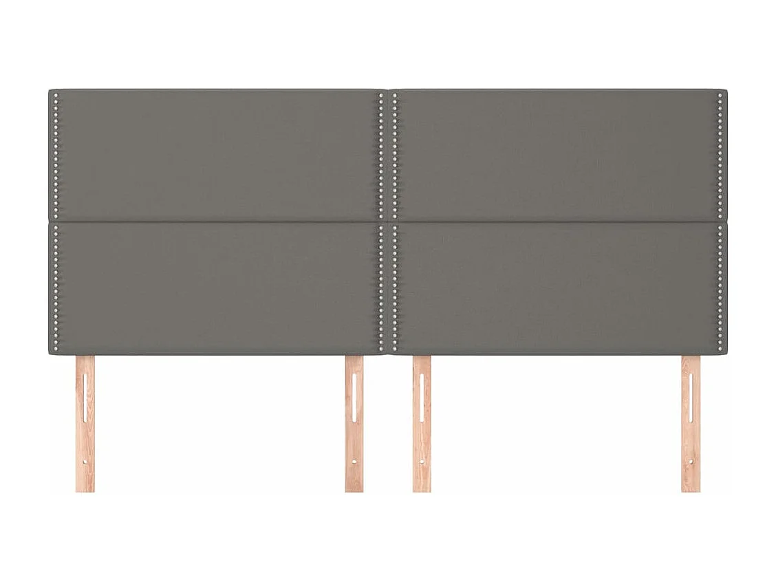 4 Pz Testiere Grigie 100x5x78/88 cm in Similpelle CFW656613