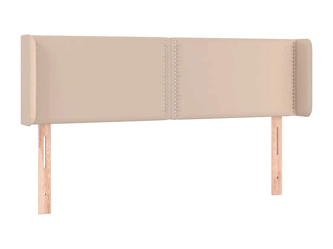 Tête de lit avec oreilles Cappuccino 147x16x78/88 cm Similicuir QED84301