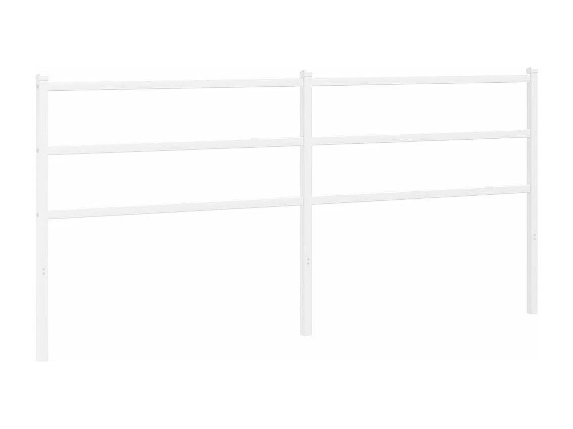 Testiera | Testata del letto in Metallo Bianco 180 cm