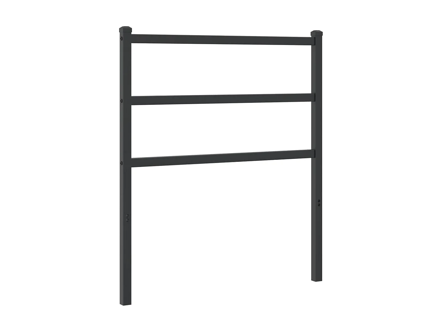 Tête de lit métal noir 75 cm QED12339