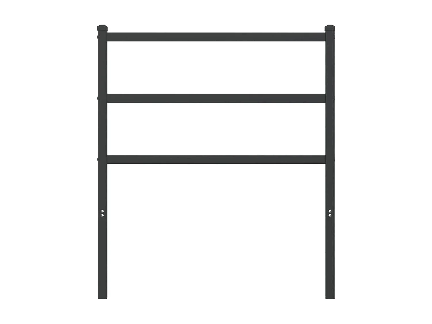 Tête de lit métal noir 75 cm QED12339