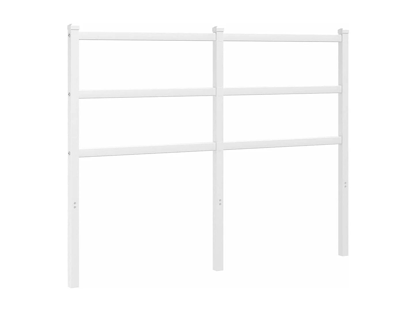 Tête de lit métal blanc 120 cm QED64707
