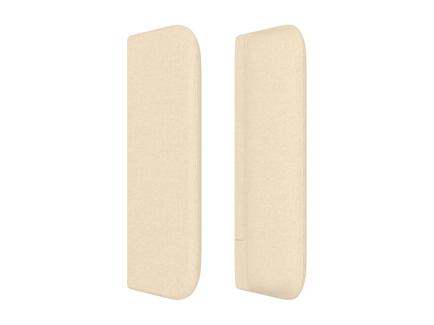 Tête de lit avec oreilles Crème 147x16x78/88 cm Tissu QED74719