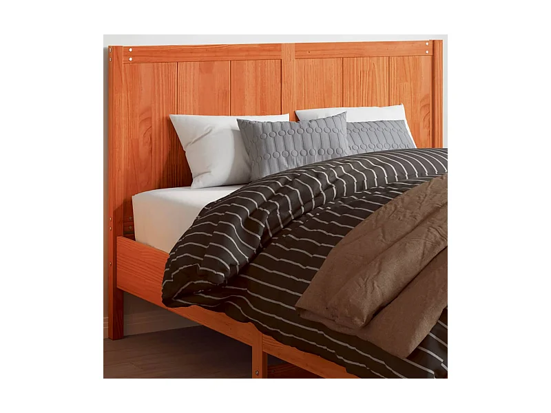 Cabeceira 150 cm madeira de pinho maciça castanho-mel PT931586