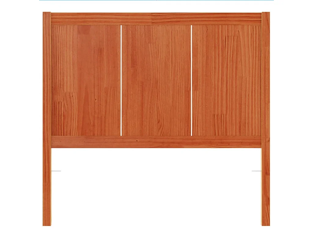Cabecero de cama madera maciza de pino marrón cera 100 cm ES69583