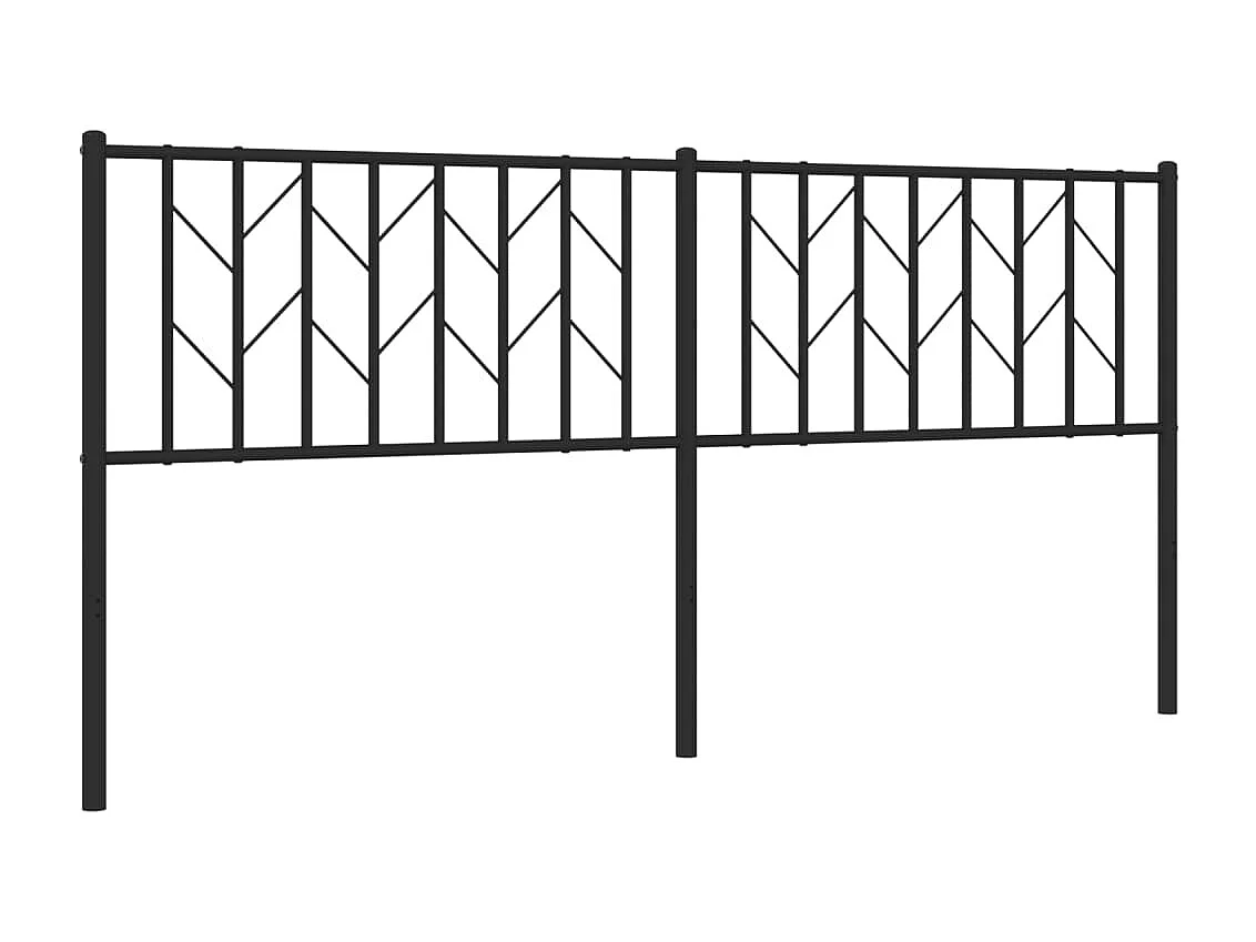 Cabecero de metal negro 180 cm ES45207