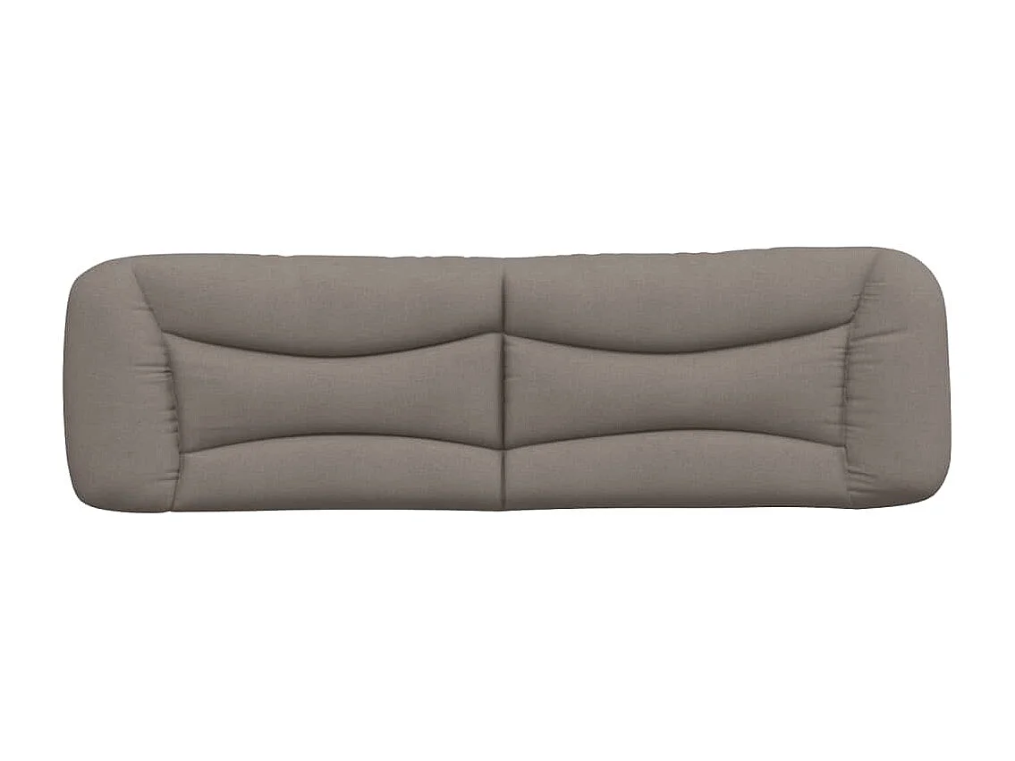 Tête de lit-Coussin taupe 180 cm tissu QED89660