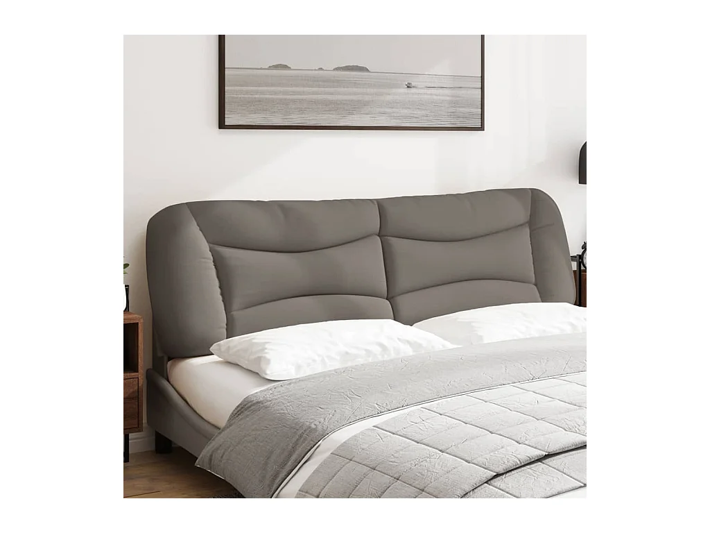 Hoofdbordkussen 180 cm stof taupe NL968188