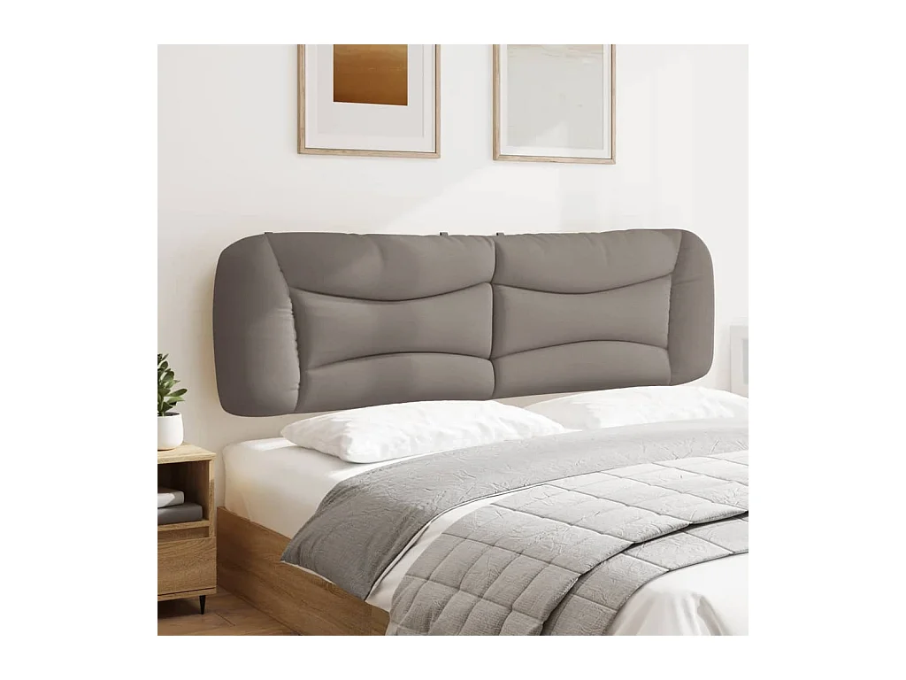 Hoofdbordkussen 180 cm stof taupe NL968188