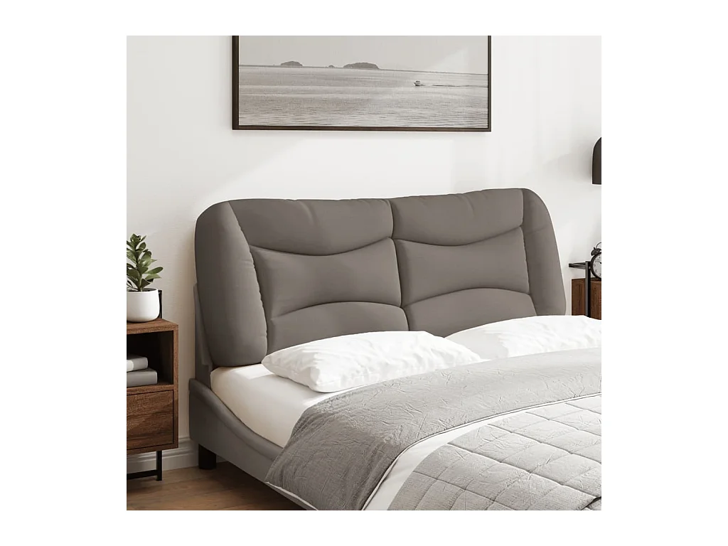 Hoofdbordkussen 140 cm stof taupe NL974383