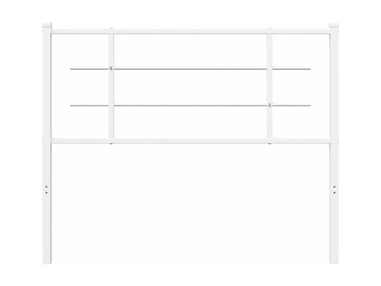 Hoofdbord 107 cm metaal wit NL587656