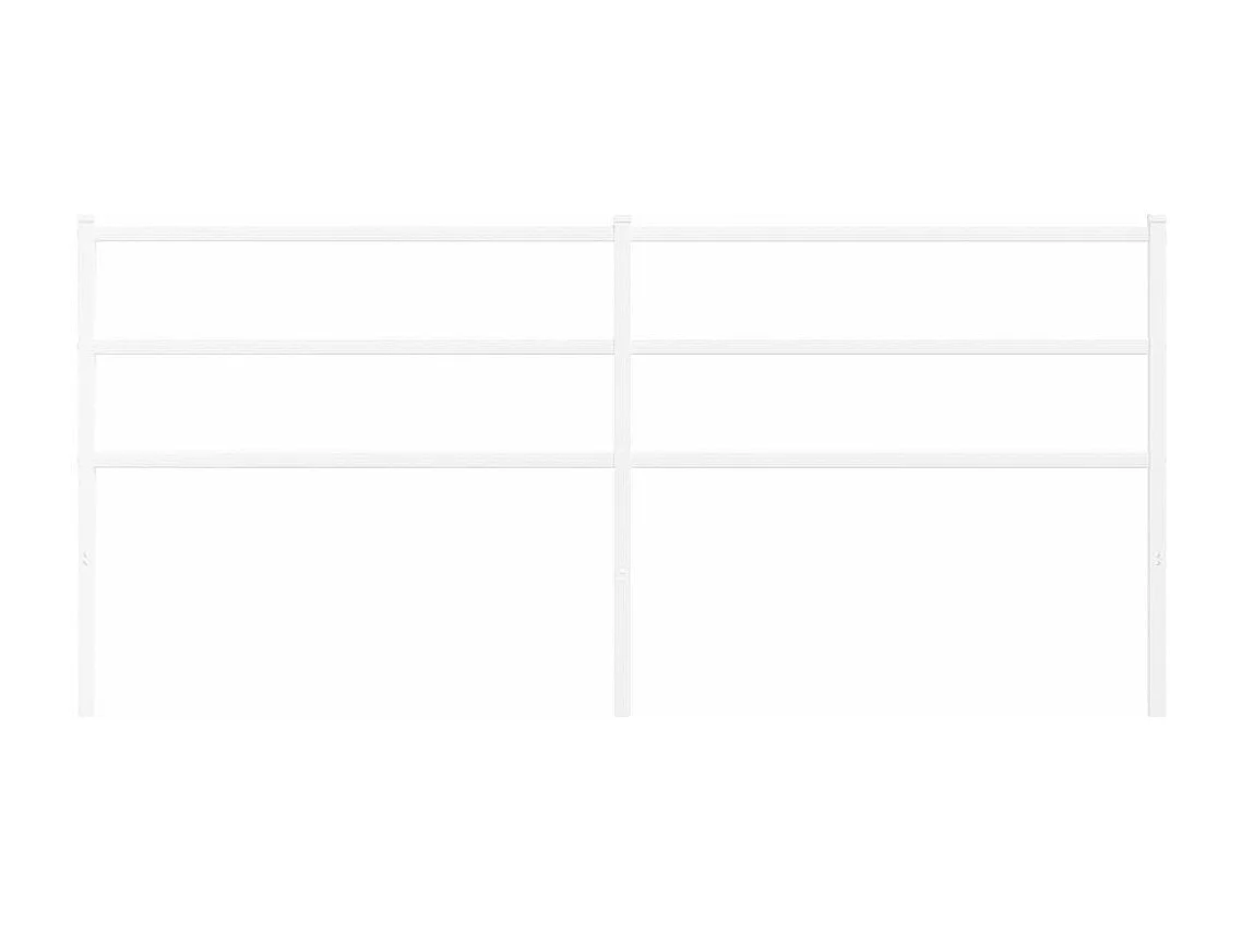 Cabeceira de cama 200 cm metal branco PT987941