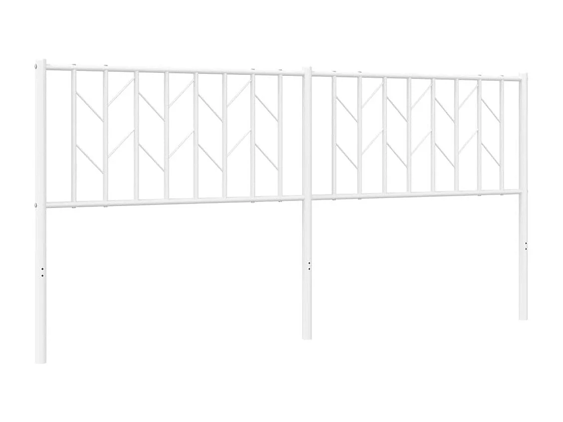 Hoofdbord 180 cm metaal wit NL722081