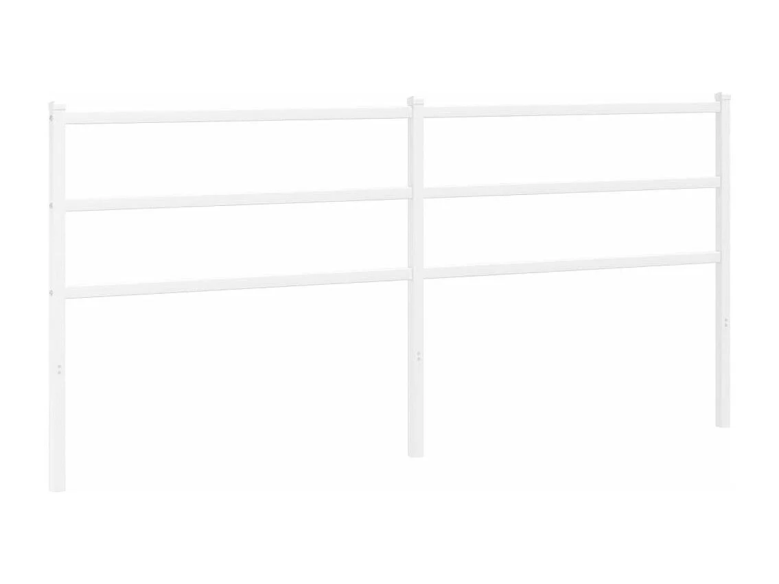 Testiera | Testata del letto in Metallo Bianco 193 cm