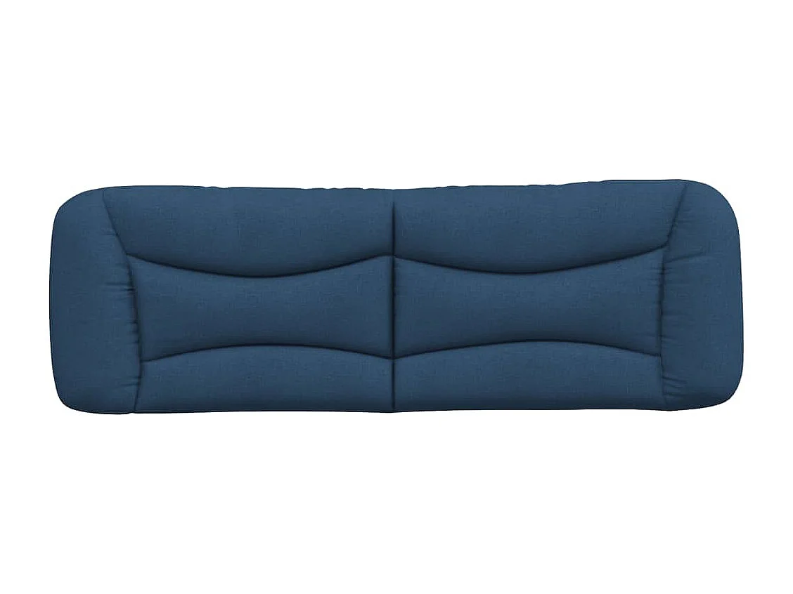 Tête de lit-Coussin bleu 160 cm tissu QED25620