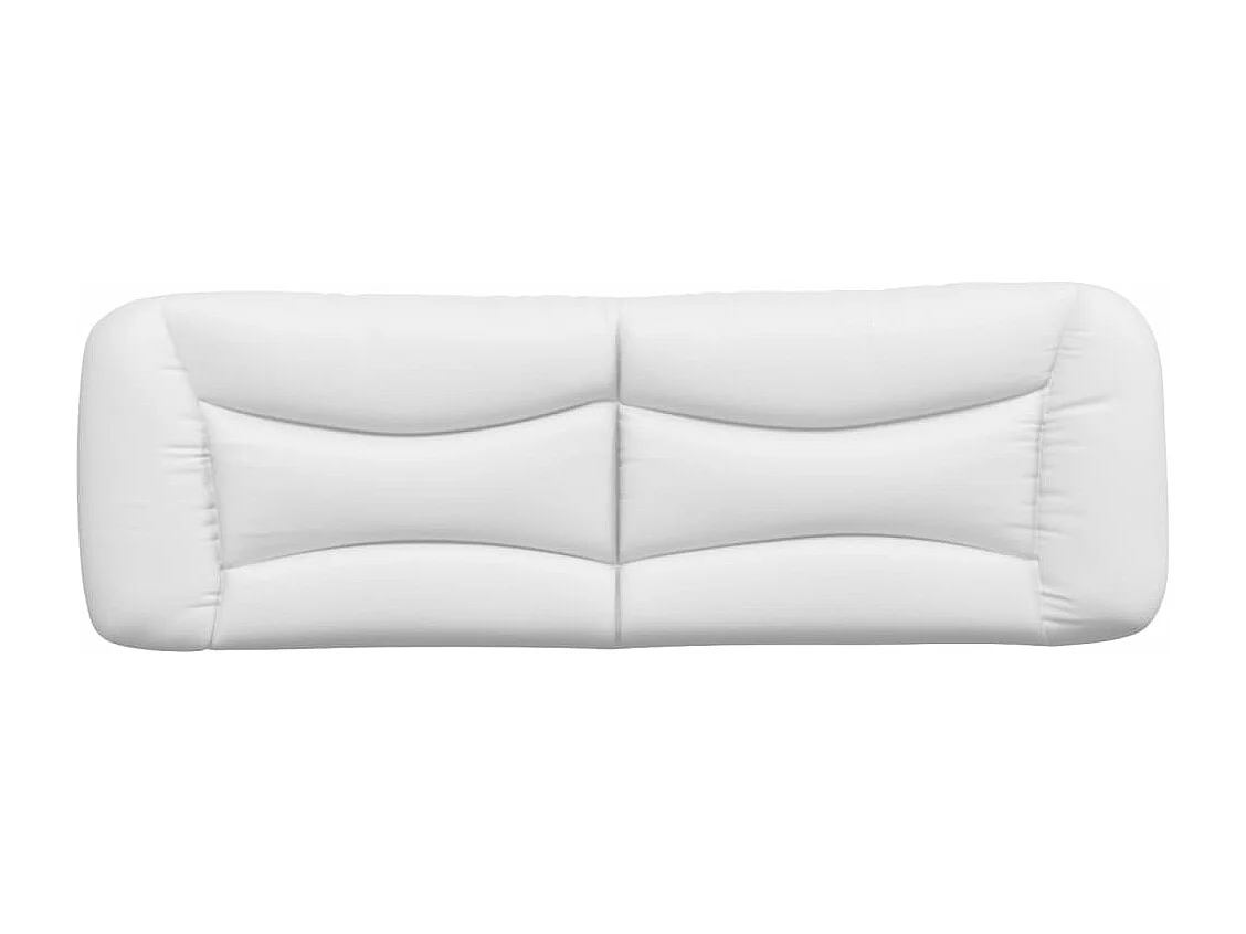 Tête de lit-Coussin blanc 160 cm similicuir QED10984