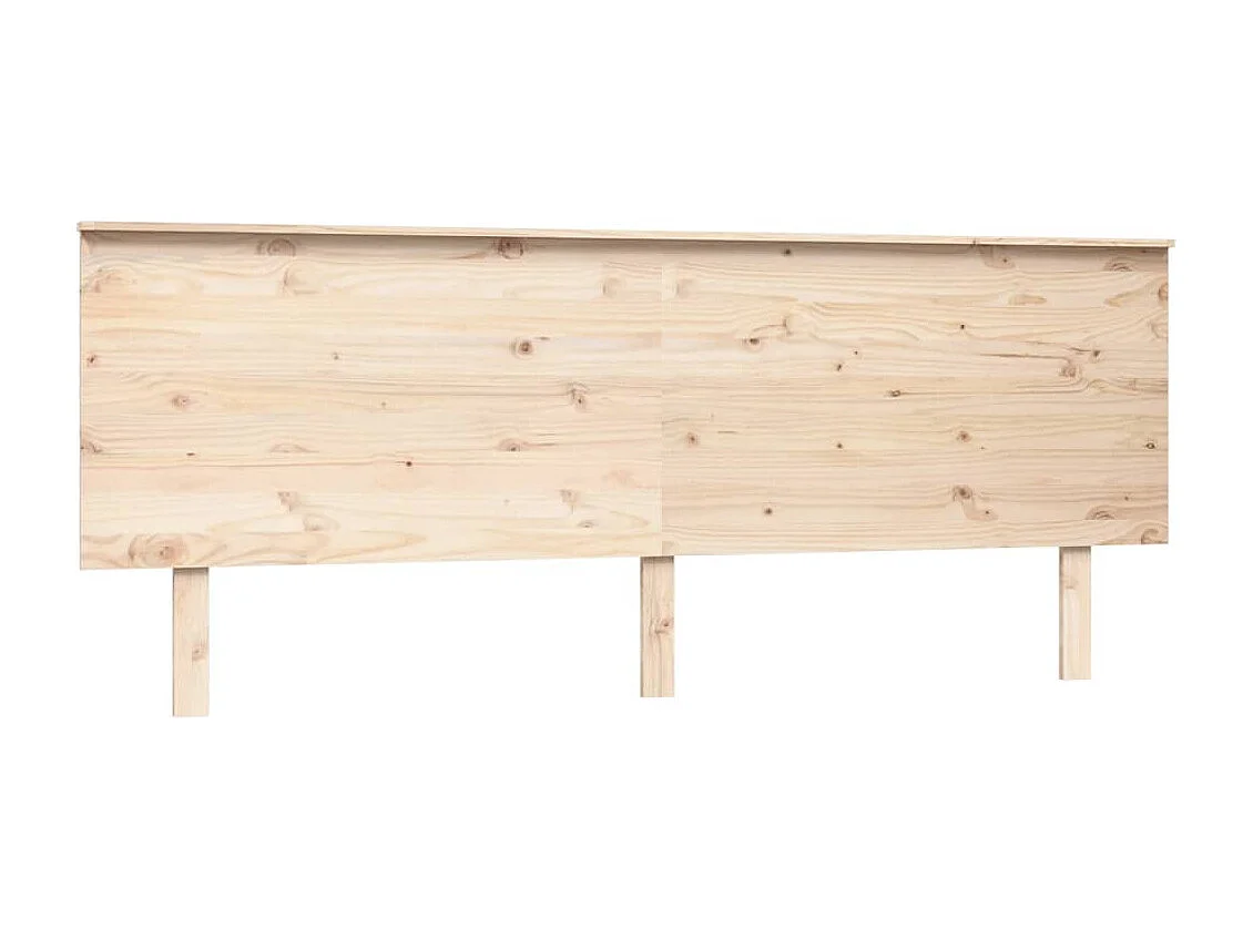 Cabecero de cama madera maciza de pino 204x6x82,5 cm ES35766