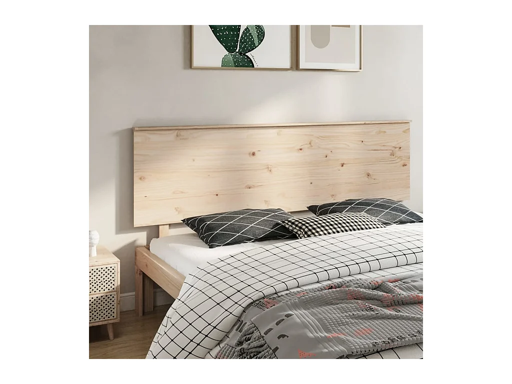 Testiera | Testata del letto per Letto 204x6x82,5cm Legno Massello di Pino