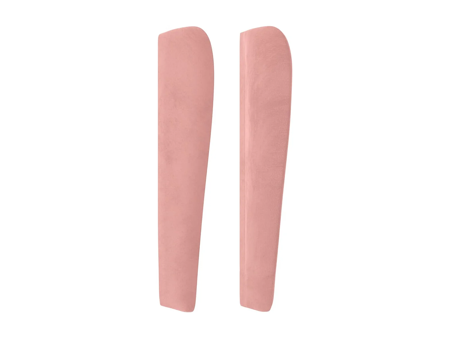 Cabecero con orejas de terciopelo rosa 163x23x118/128 cm ES87859