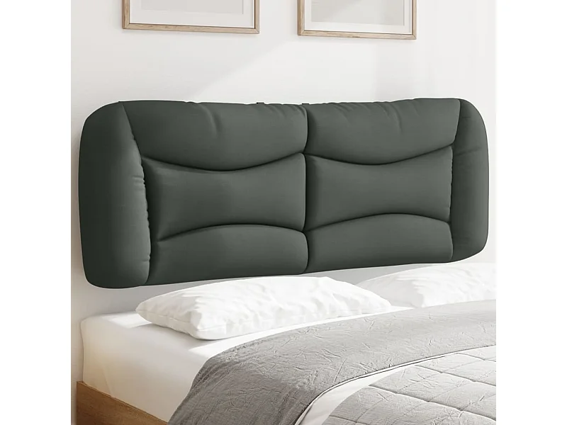 Hoofdbordkussen 140 cm stof donkergrijs NL627681