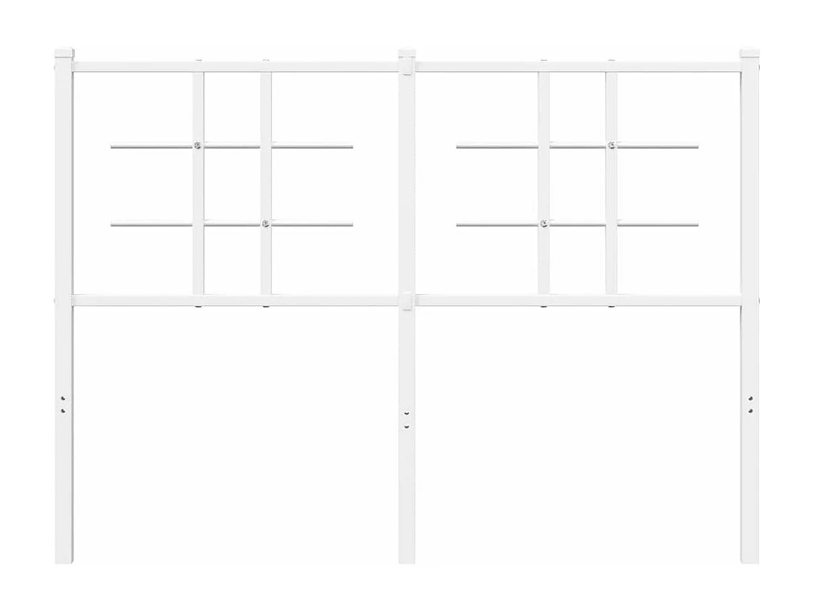 Tête de lit métal blanc 120 cm QED89385