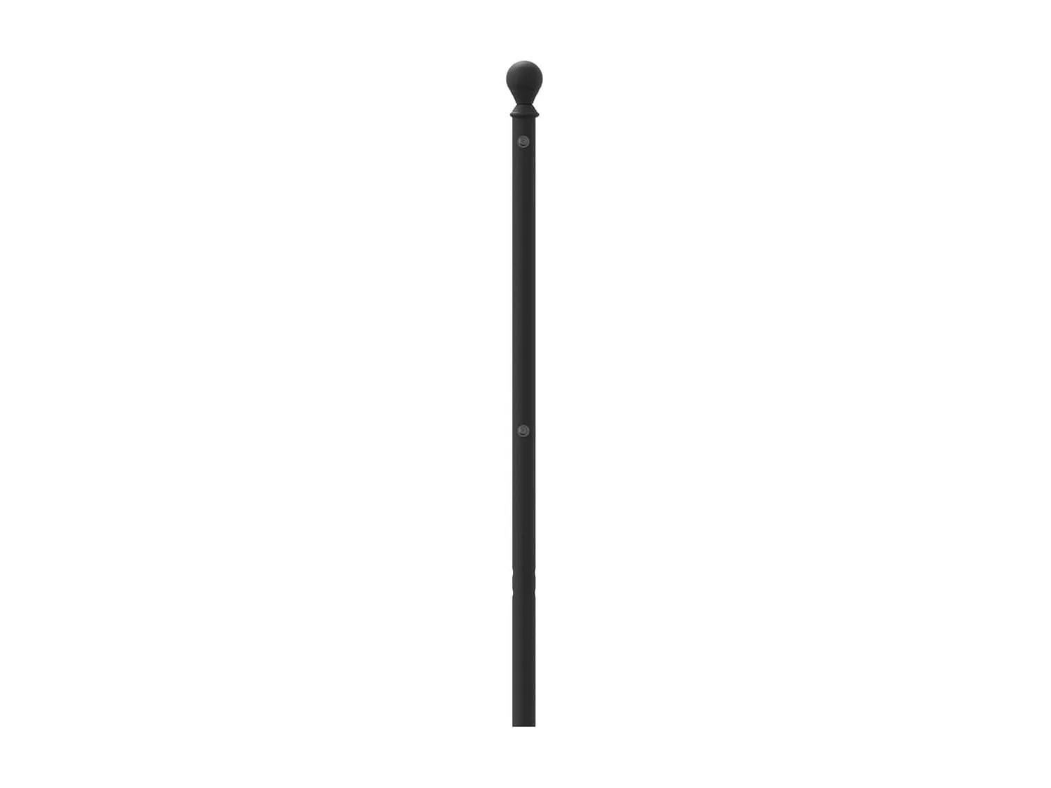 Tête de lit métal noir 107 cm QED37796