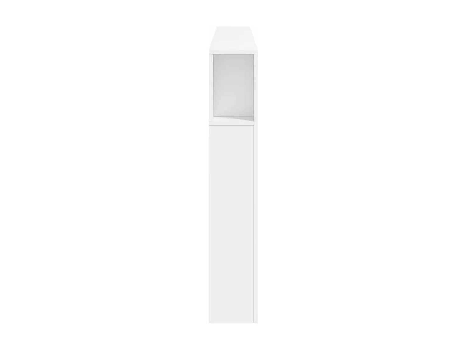 Tête de lit à LED blanc 200x18,5x103,5 cm bois d'ingénierie QED34387
