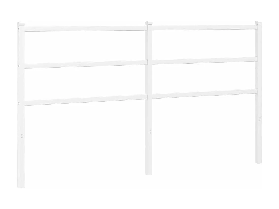 Cabeceira de cama 160 cm metal branco PT947390