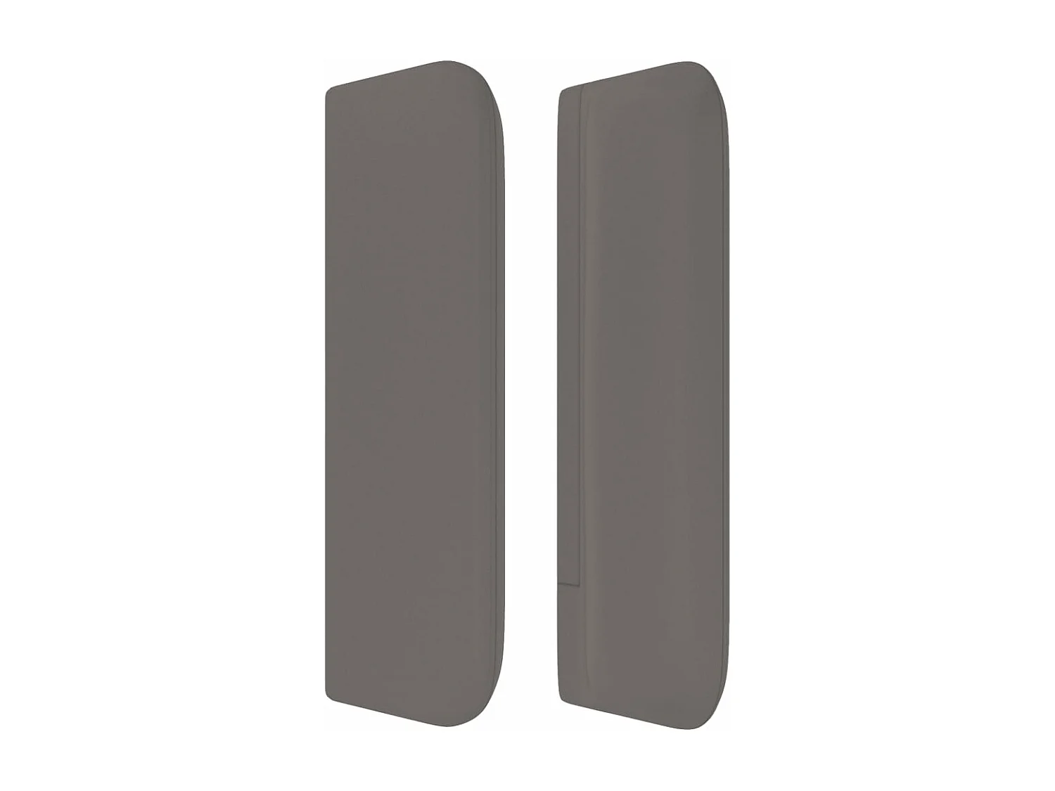 Tête de lit avec oreilles Gris 147x16x78/88 cm Similicuir QED49443