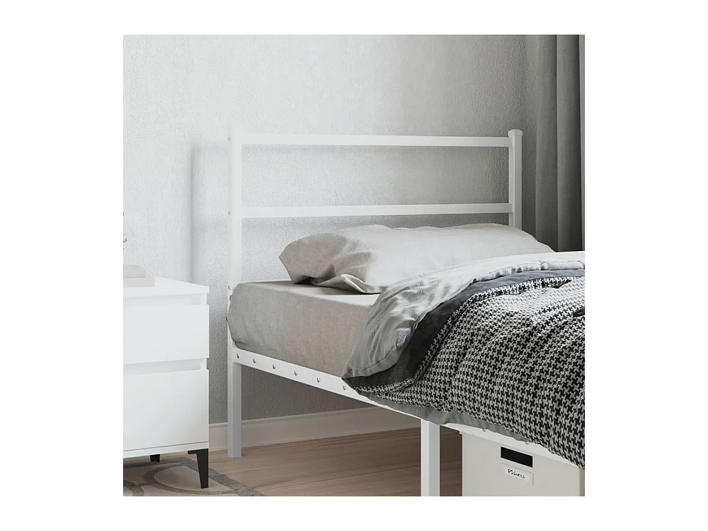 Testiera | Testata del letto in Metallo Bianco 107 cm