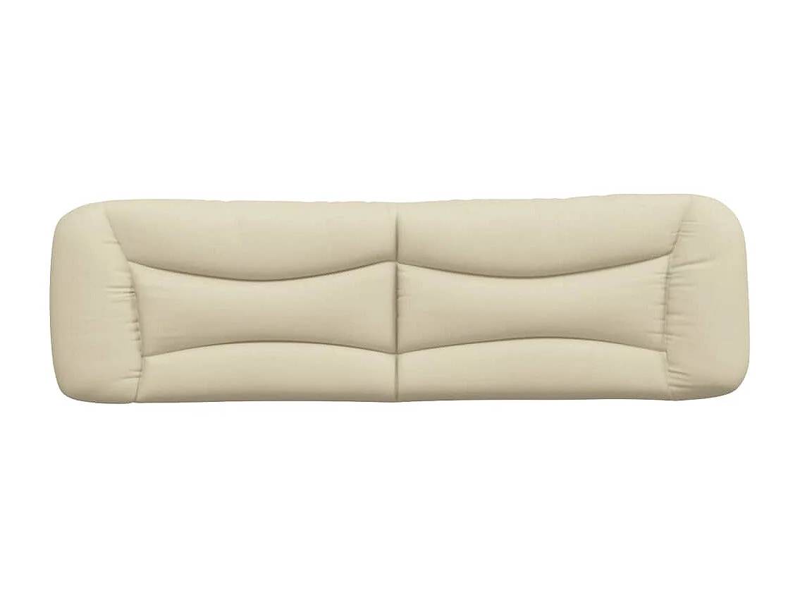 Tête de lit-Coussin crème 180 cm tissu QED93737