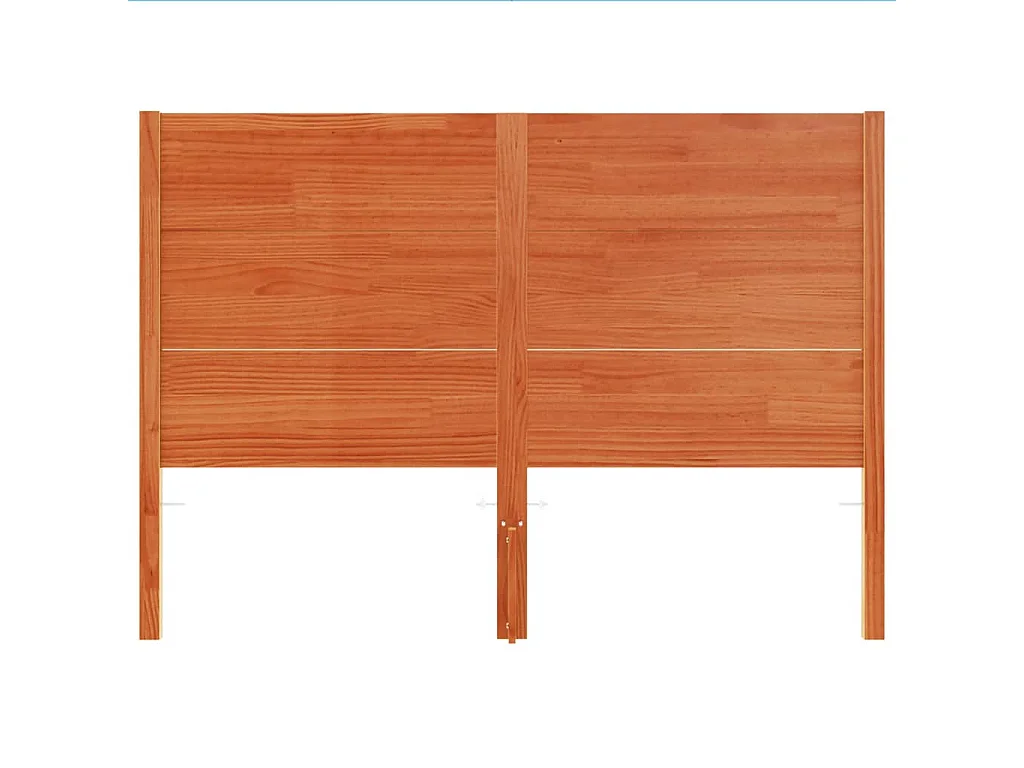 Tête de lit cire marron 150 cm bois massif de pin QED57056